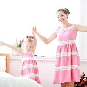 Mother and Daughter Matching Dress